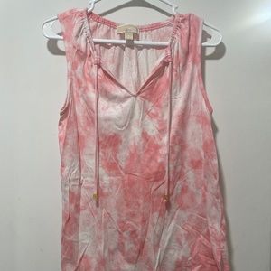 Michael Kors pink tie dye tank